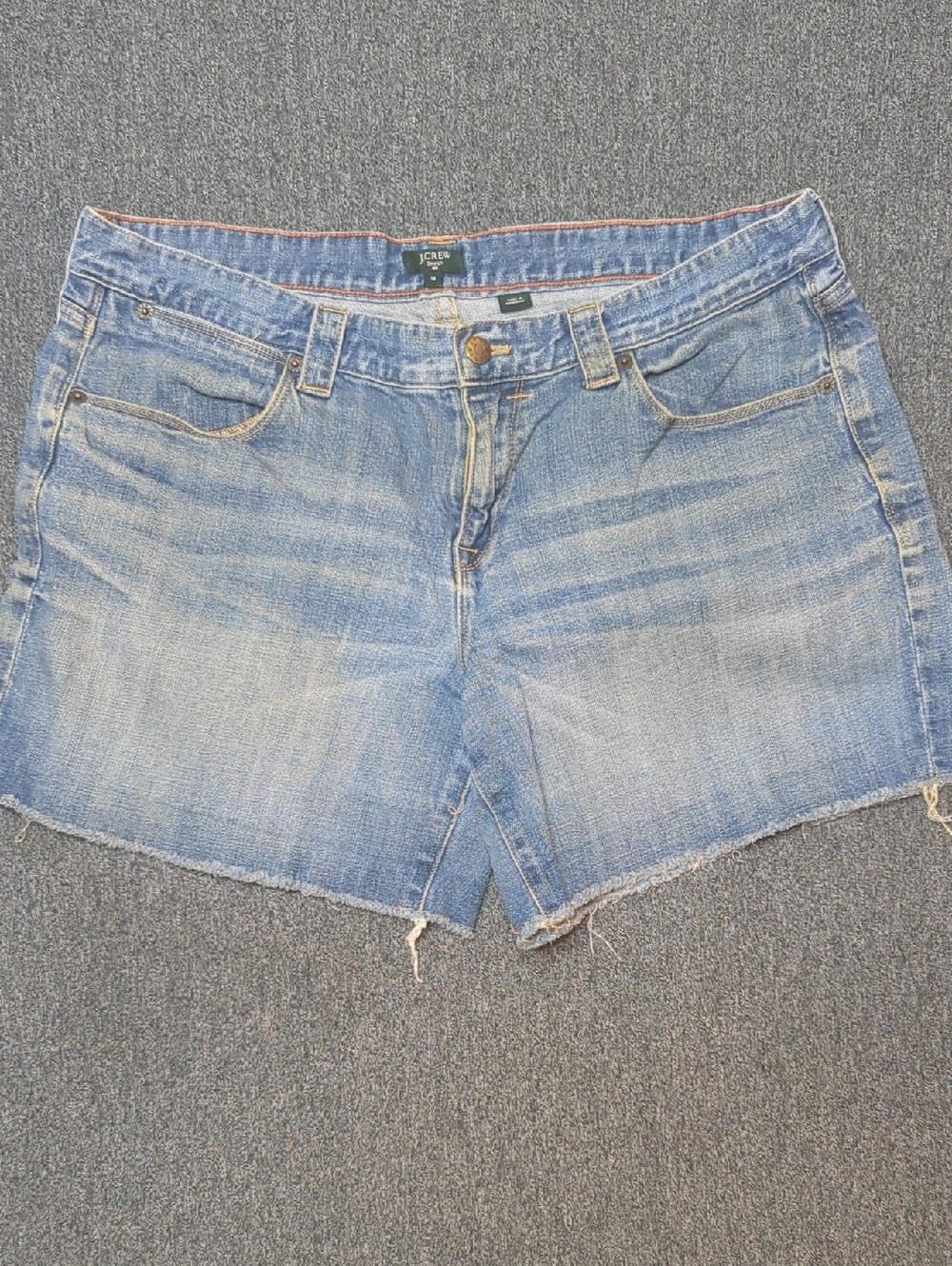 J. Crew Light Wash Denim Cutoff Shorts Size 14